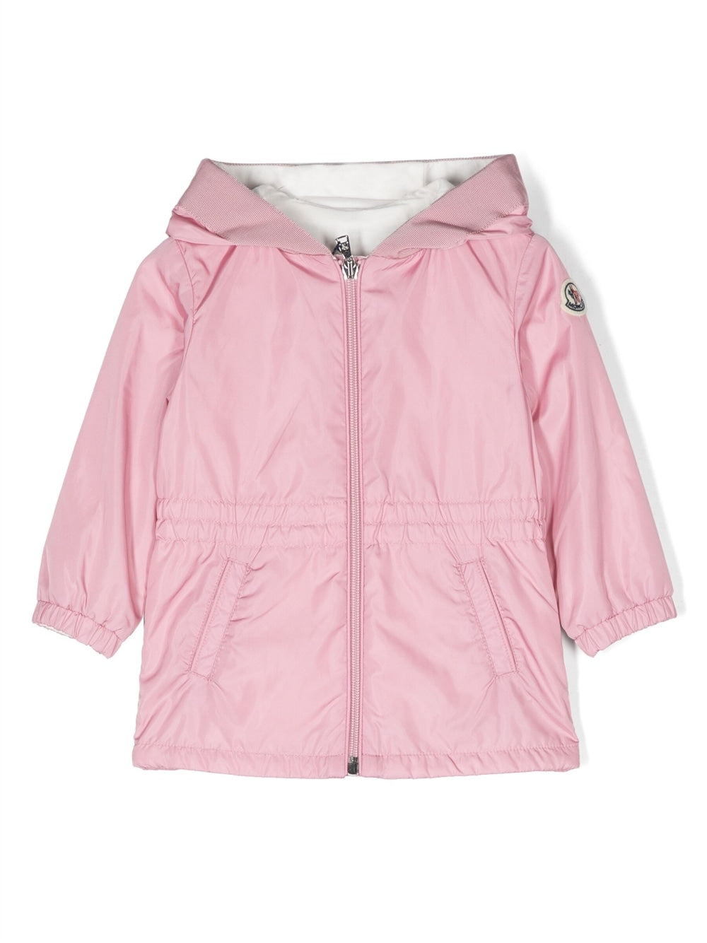 Pink Messein hooded rain jacket