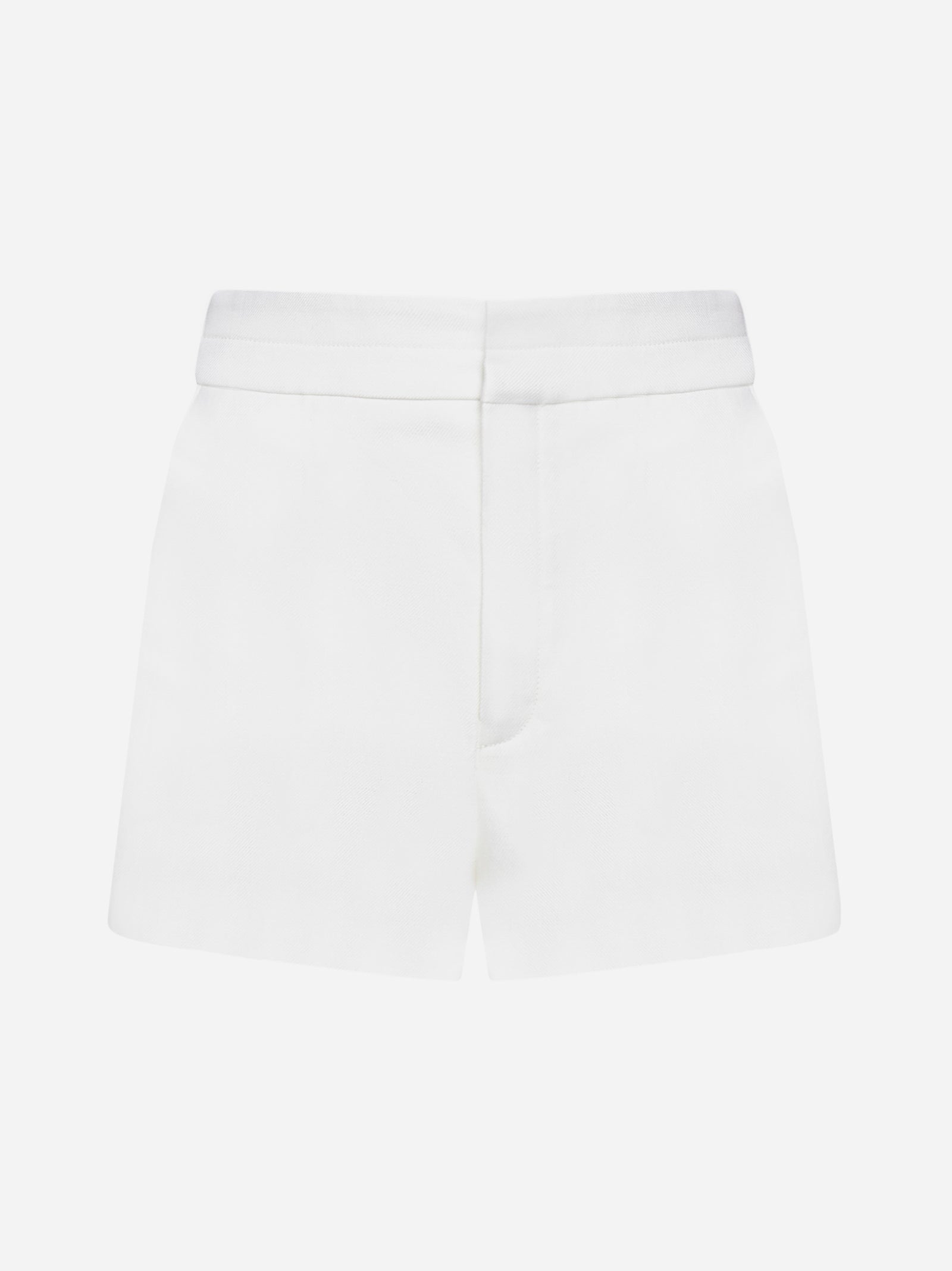Pantaloncini regular fit color bianco latte